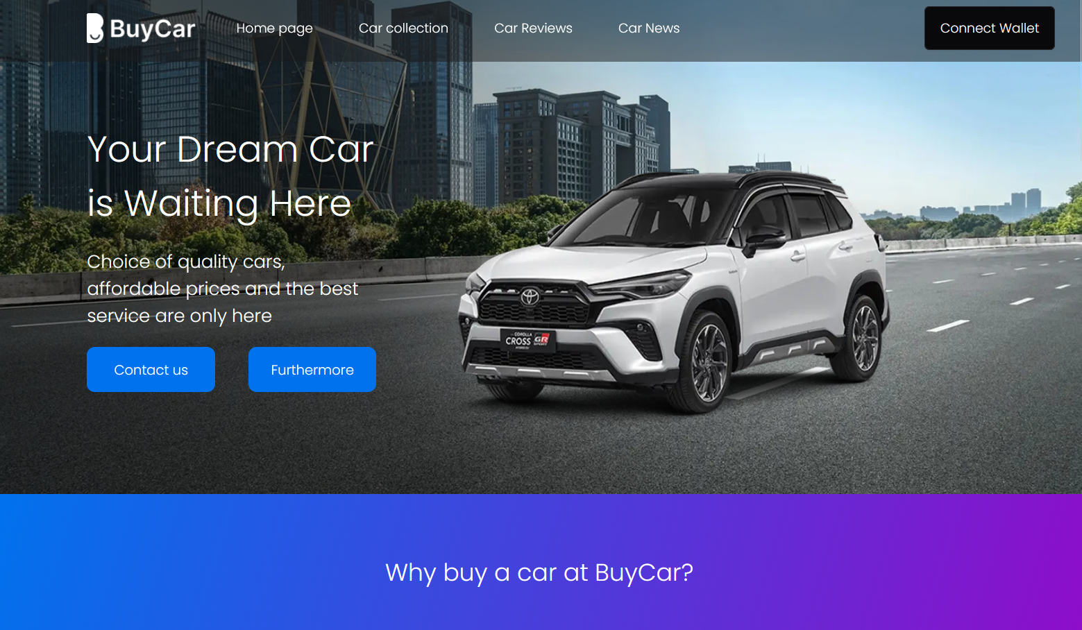 Captura de pantalla del proyecto BuyCar