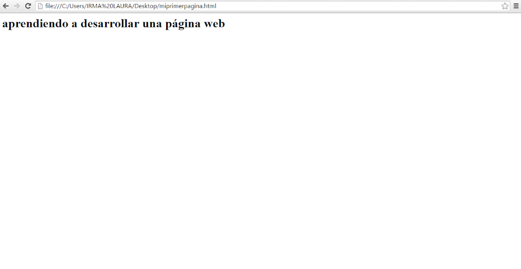Mi primera página web